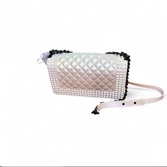 NWT Hello 3AM White “Quilted” Chain Bag - Picture 4 of 5